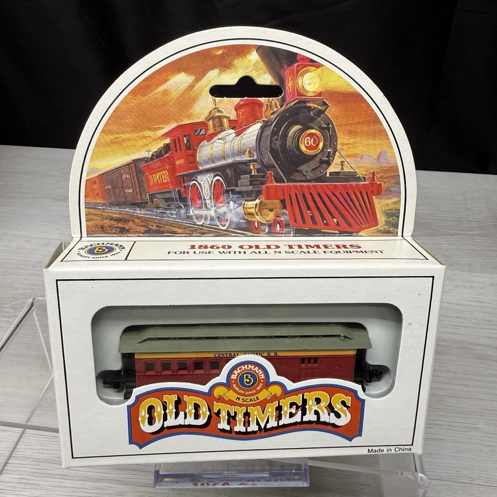 NOS Bachmann N Scale 1860 Old Timers 47' Combine Central Pacific #8 75574